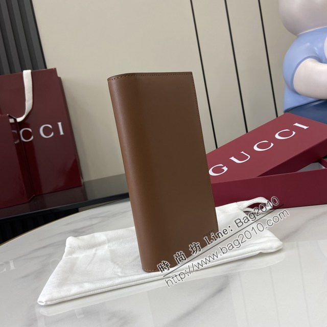 Gucci專櫃古馳最新款Emblem系列對折長夾錢包 jh2596型號：818955